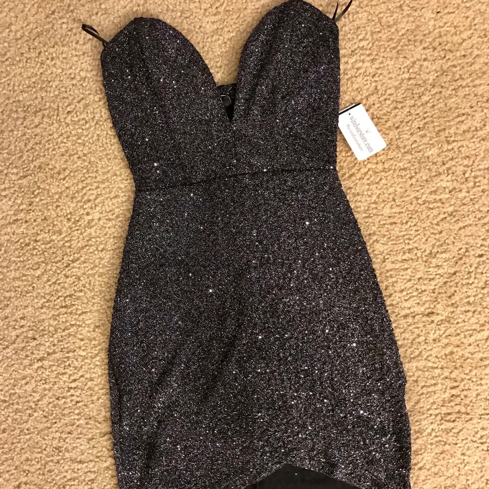 Strapless sparkle mini dress from Windsor. New tag